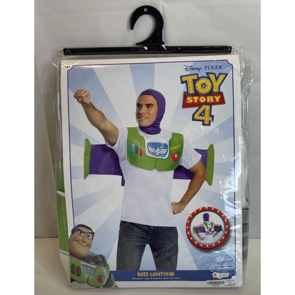 Disney Toy Story Buzz Lightyear Adult Deluxe Costume Accessory Kit Halloween